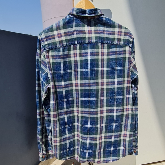 Jack&Jones vintage plaid shirt - Medium- Blue/Green - Picture 3 of 8